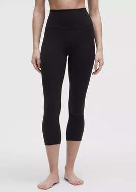 Lululemon Athletica Women's High-Rise Black Cropped Leggings